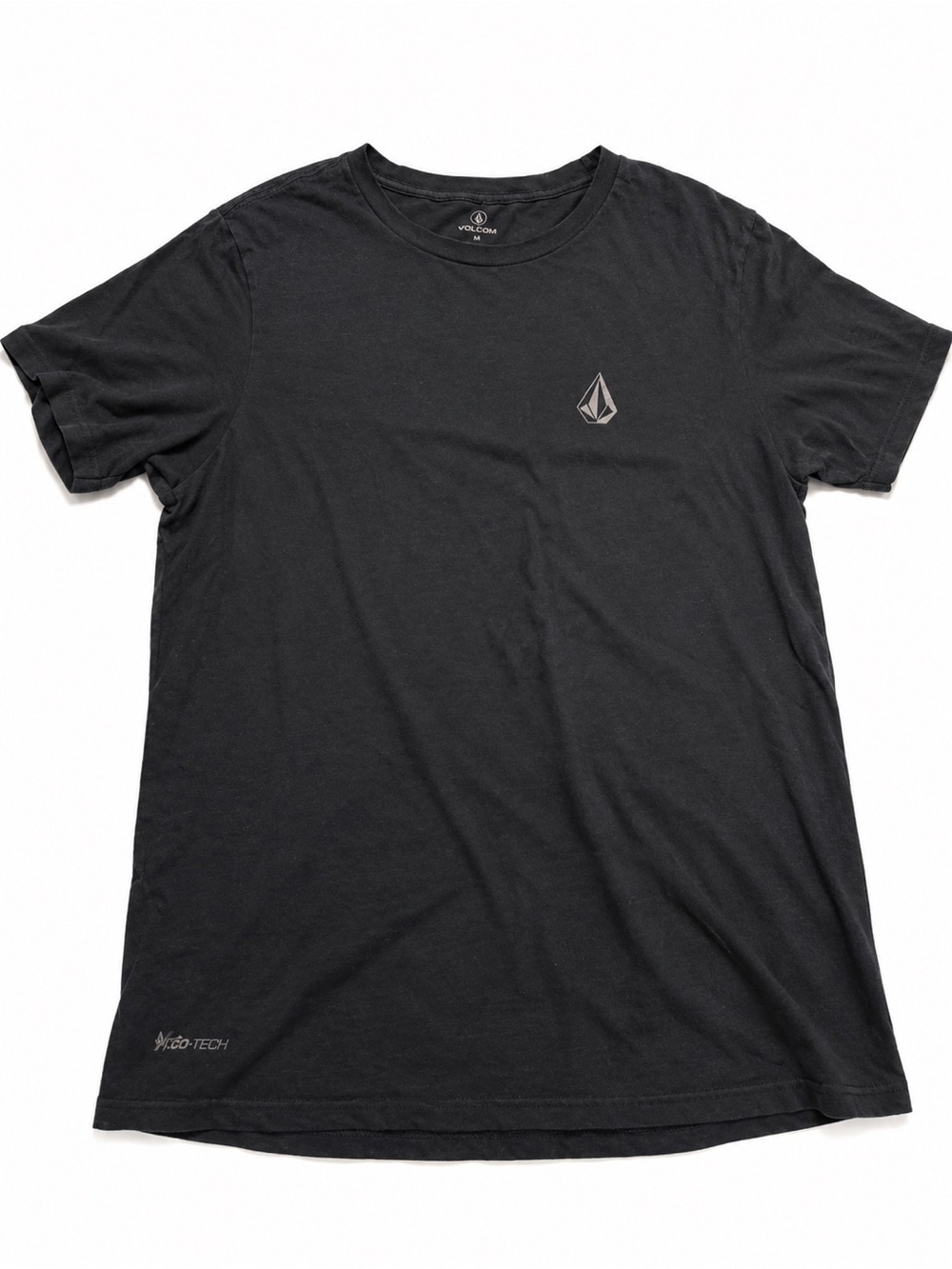 Volcom Black Short Sleeve Logo Crew Tee size Large